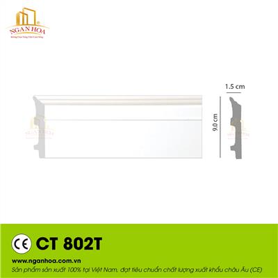Phào PS Ngân Hoa chân tường 9cm