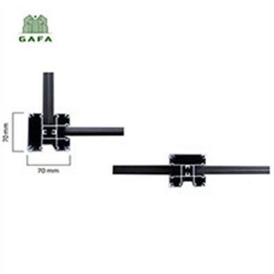 Cột nhôm đầy đủ phủ kiện GAFA E70x70